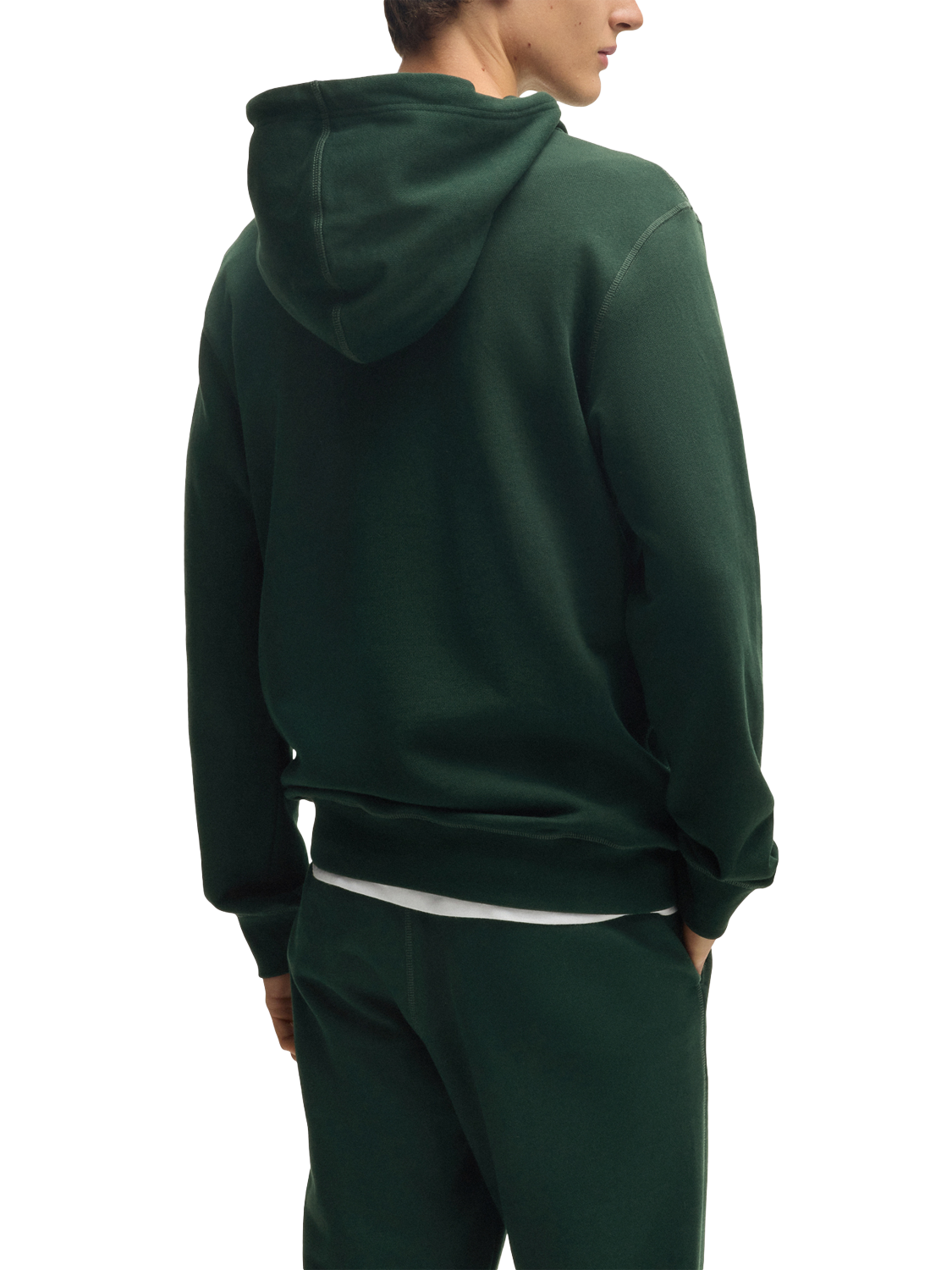 Product image 2 of 5, which shows BOSS Cotton Hoodie, Open Green, XXXL