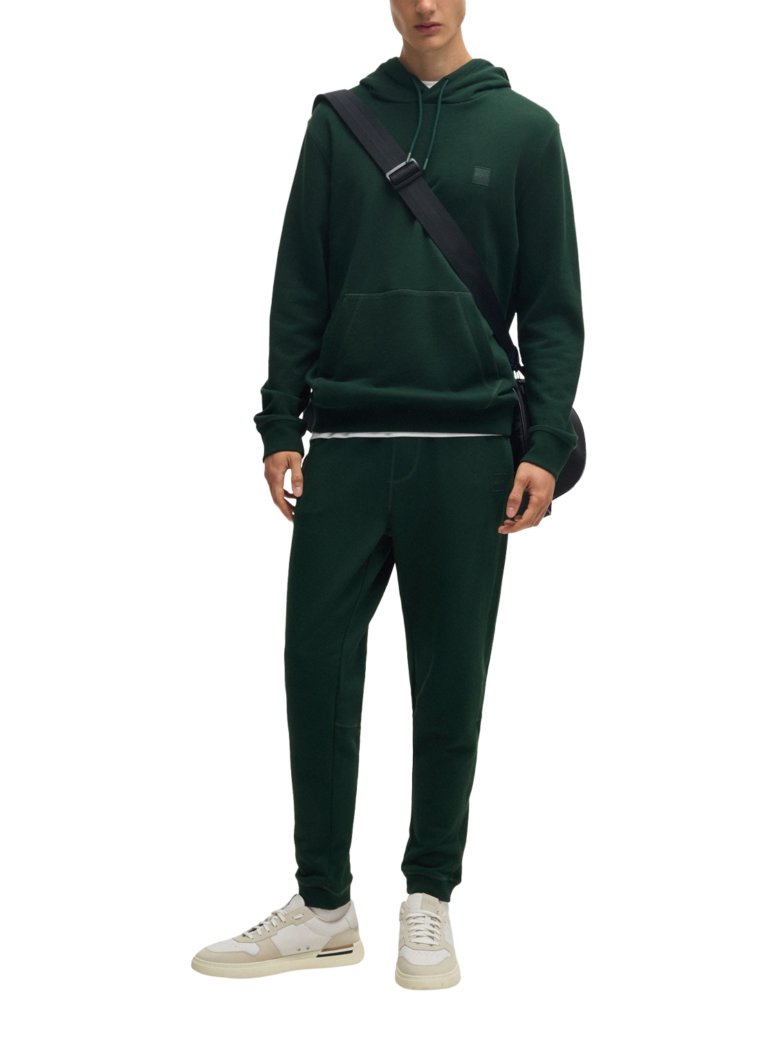 Product image 3 of 5, which shows BOSS Cotton Hoodie, Open Green, XXXL