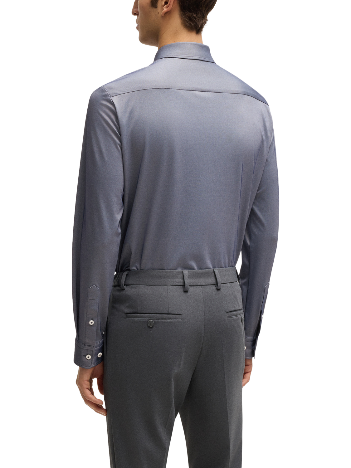 Product image 2 of 6, which shows BOSS Slim Fit Shirt, Dark Blue, S