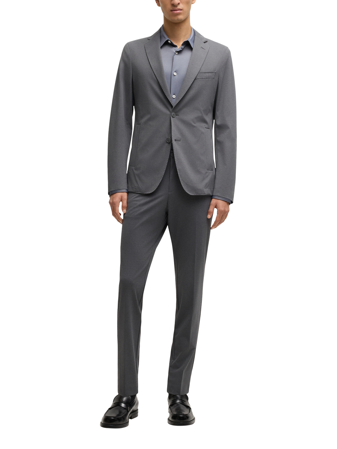Product image 3 of 6, which shows BOSS Slim Fit Shirt, Dark Blue, S