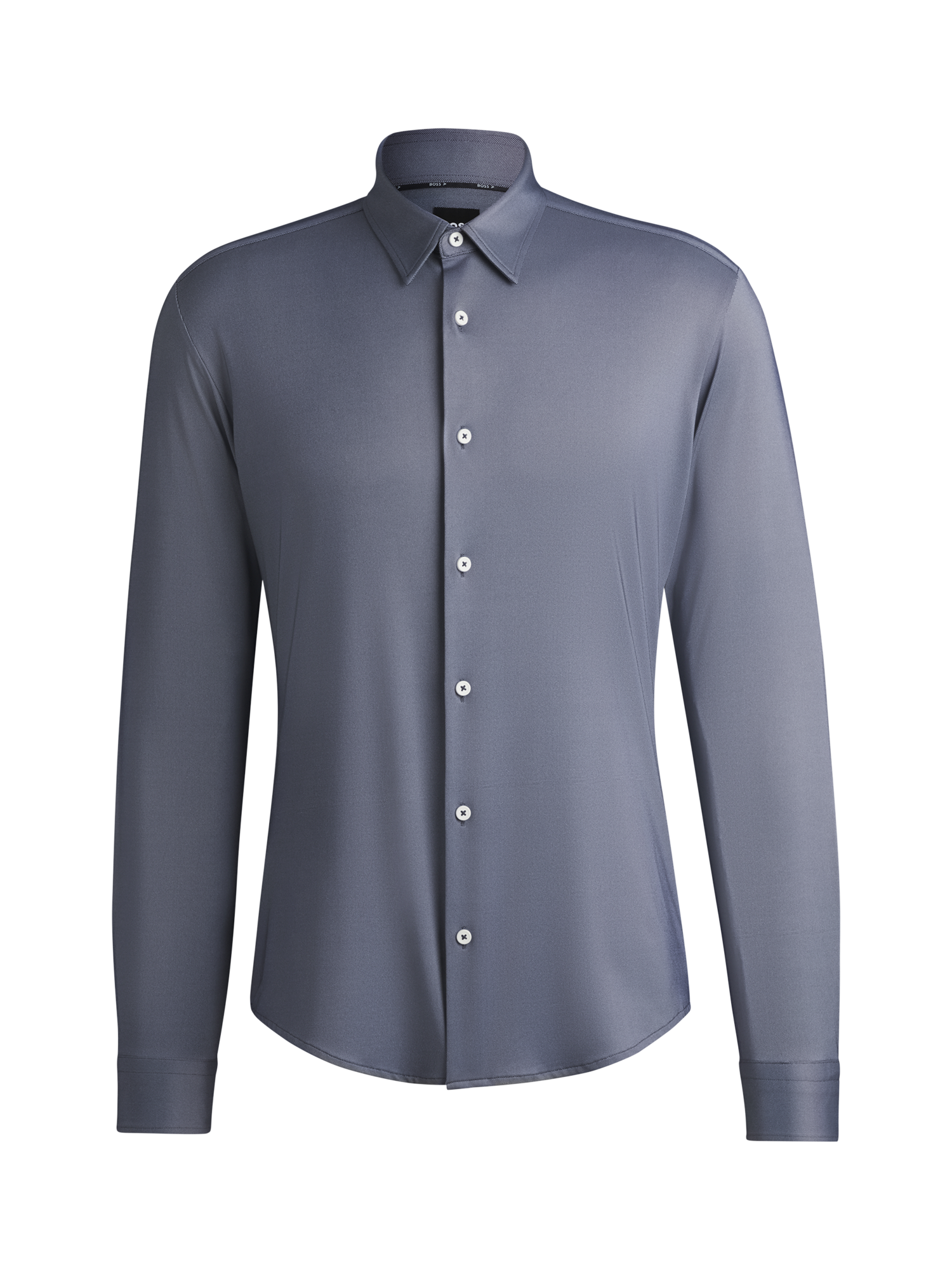 Product image 4 of 6, which shows BOSS Slim Fit Shirt, Dark Blue, S
