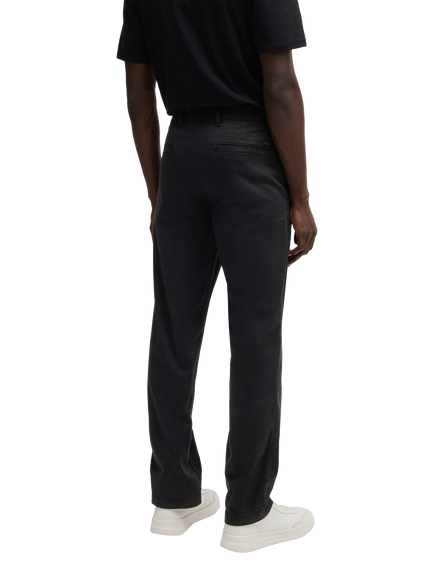 BOSS Regular Fit Cotton Blend Chinos, Black - view 2, Black