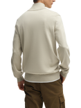 BOSS Cotton & Cashmere Blend Jumper, Light Beige