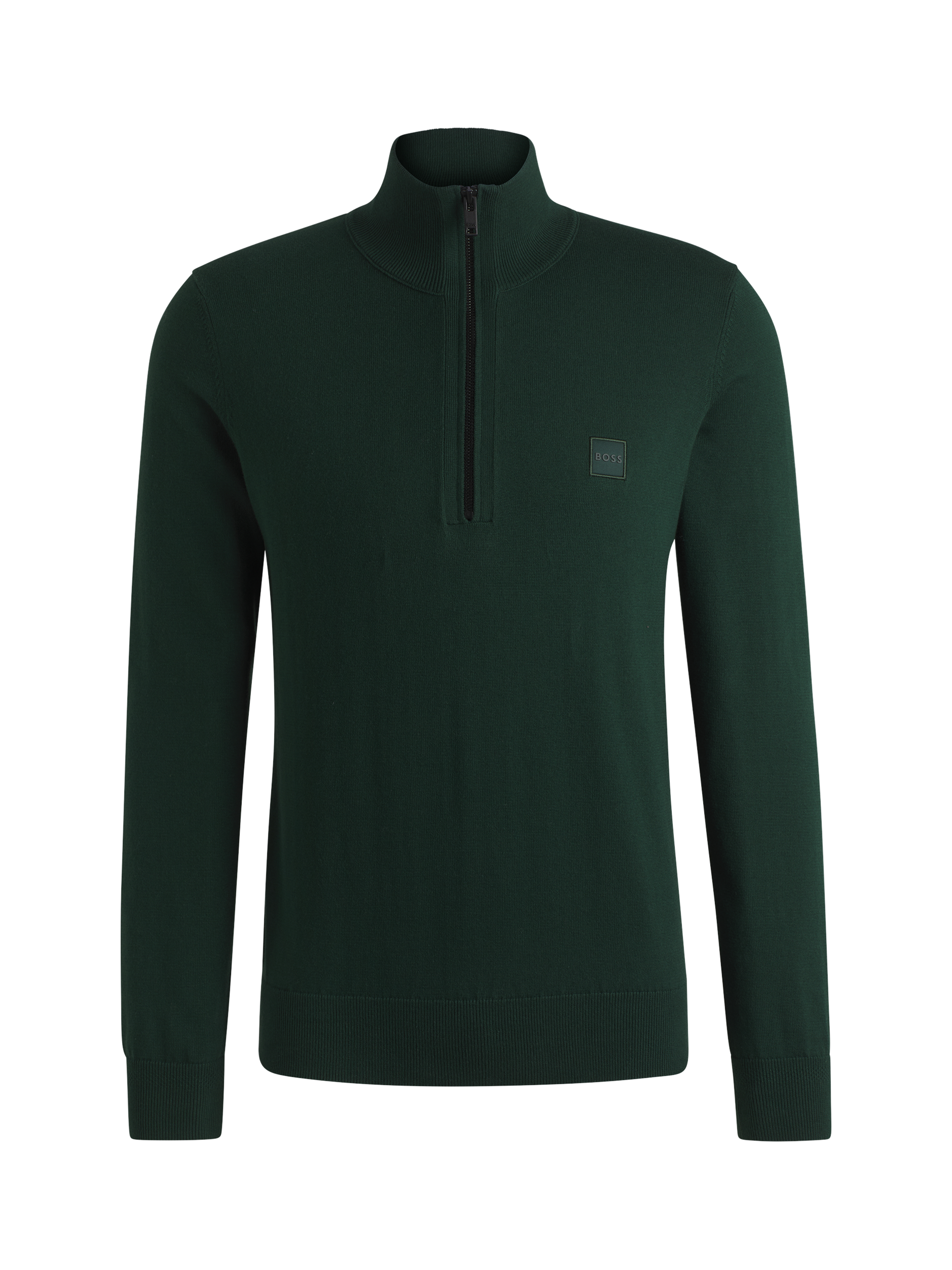 Product image 4 of 5, which shows BOSS Cotton& Cashmere Blend Sweatshirt, Open Green, L