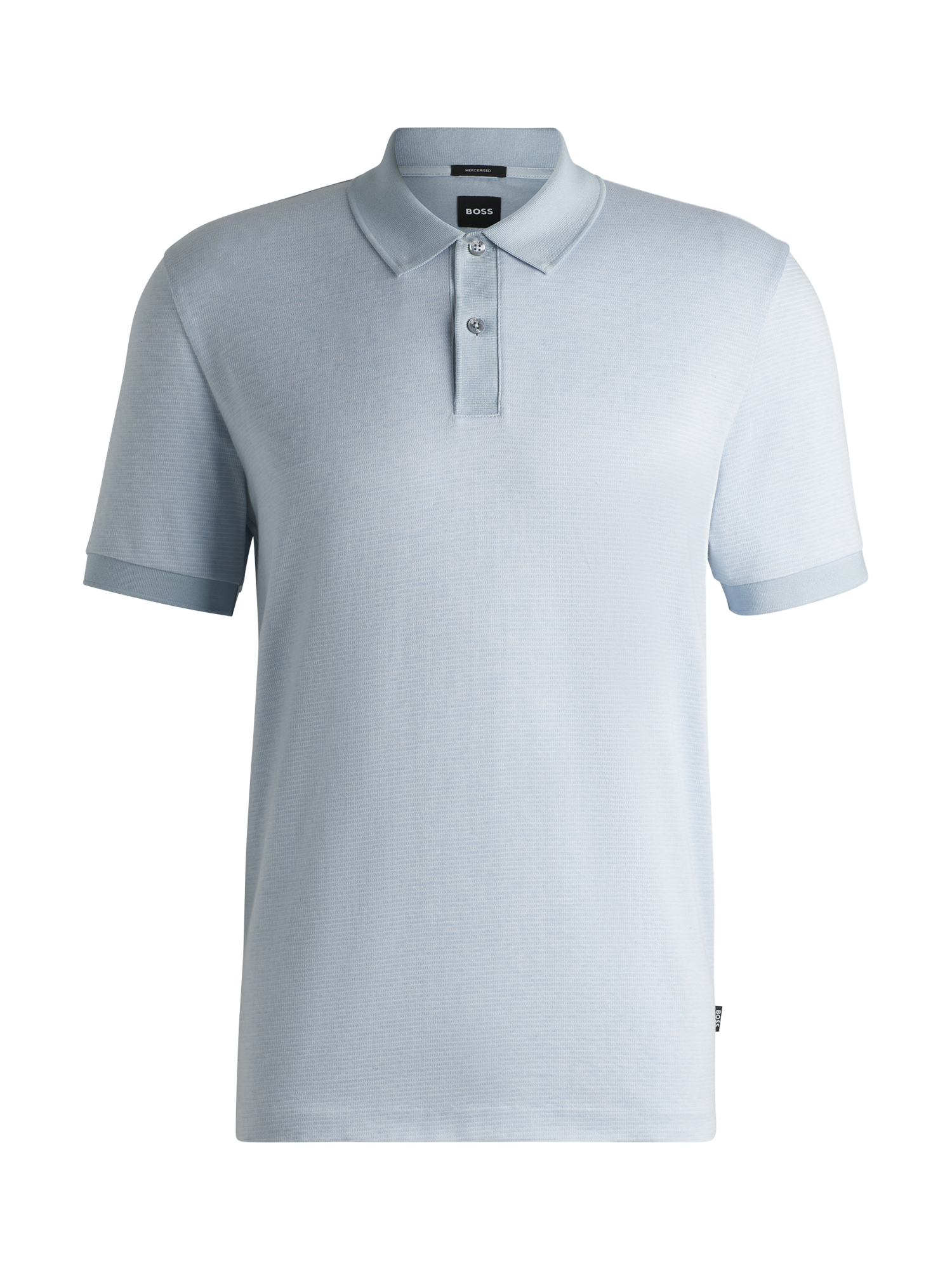 Product image 4 of 5, which shows HUGO BOSS BOSS Cotton Polo Shirt, Light Blue, S