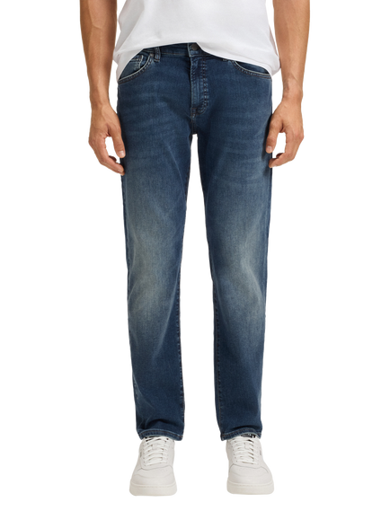 HUGO BOSS BOSS Regular Fit Mid Rise Jeans, Navy, Navy