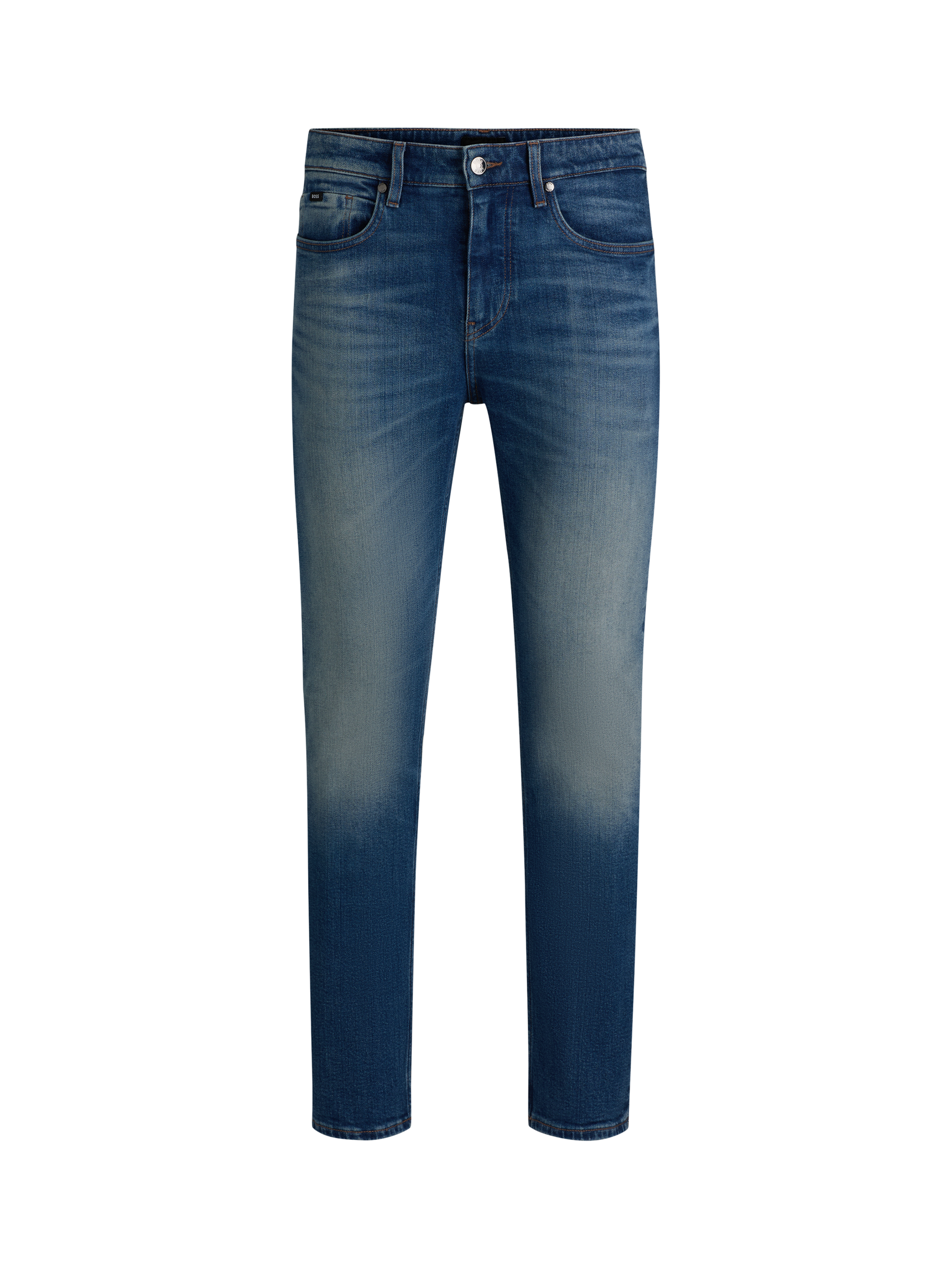 Product image 4 of 6, which shows BOSS Slim Fit Jeans, Blue Mid, 33S