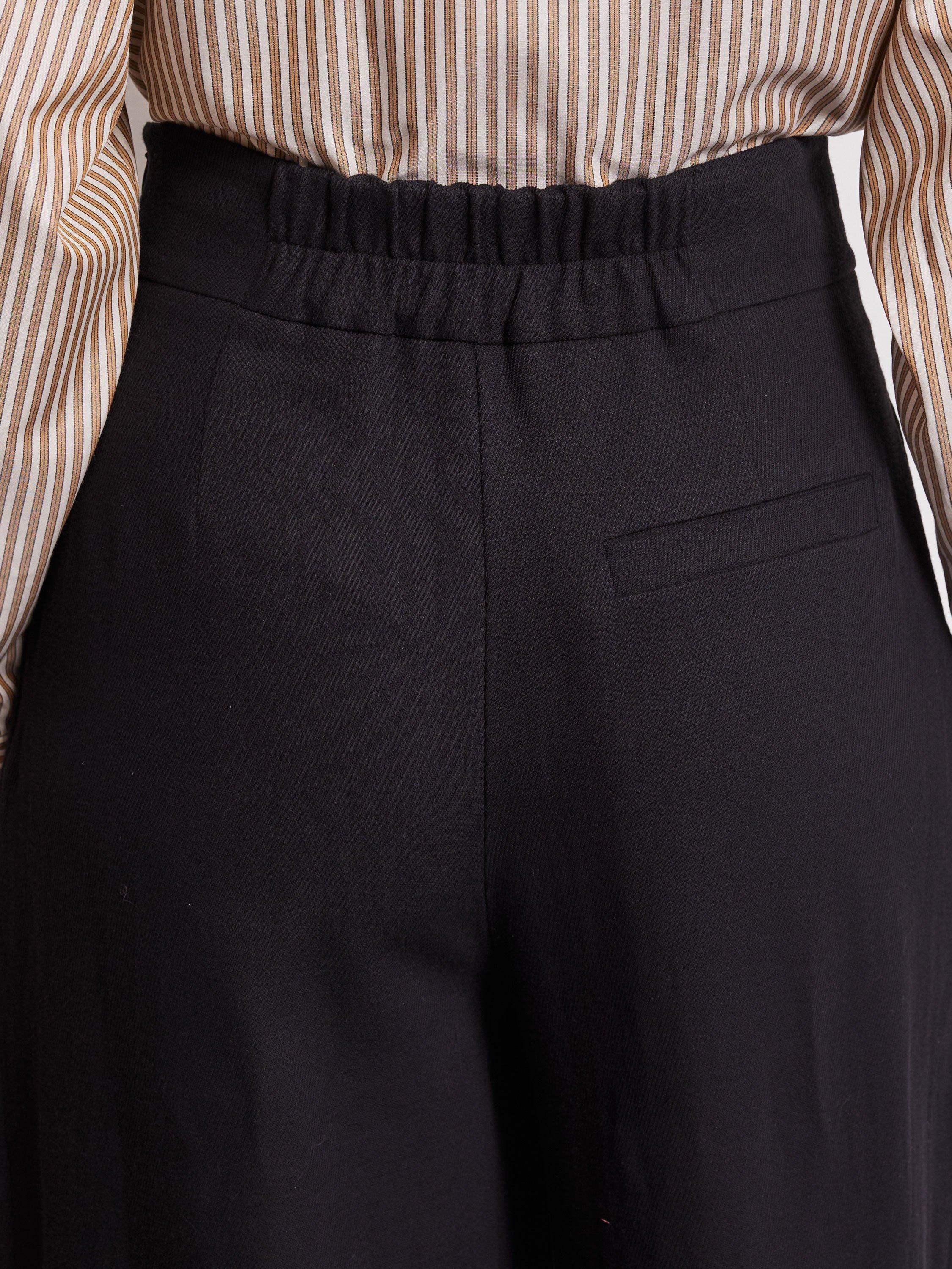 Product image 4 of 4, which shows VIVERE Nellie High Waist Palazzo Trousers, Black, 6