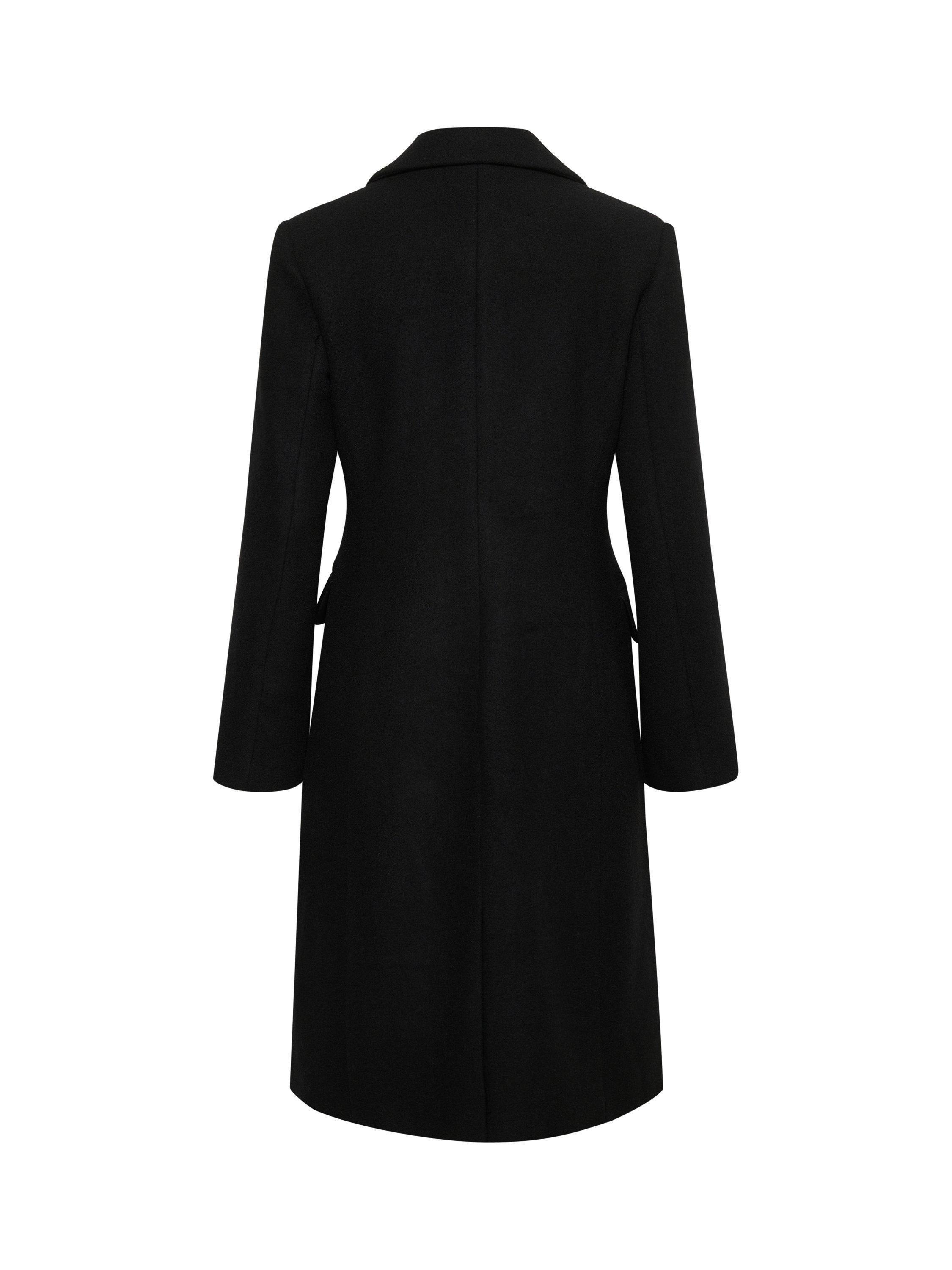Product image 6 of 6, which shows InWear Thora Wool Blend Coat, Black, 8