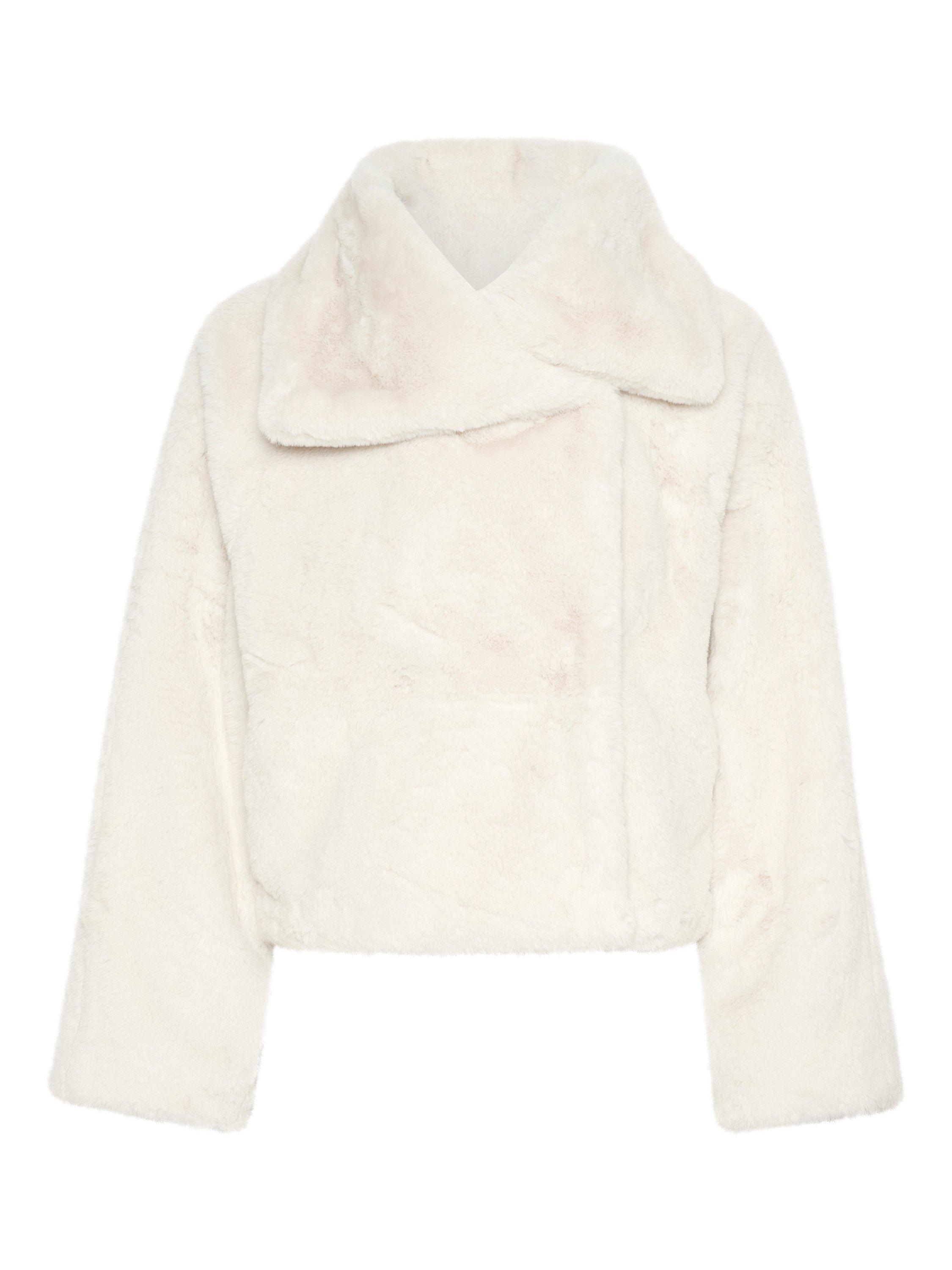 Product image 4 of 5, which shows InWear Yoneko Faux Fur Jacket, Light Beige, 14