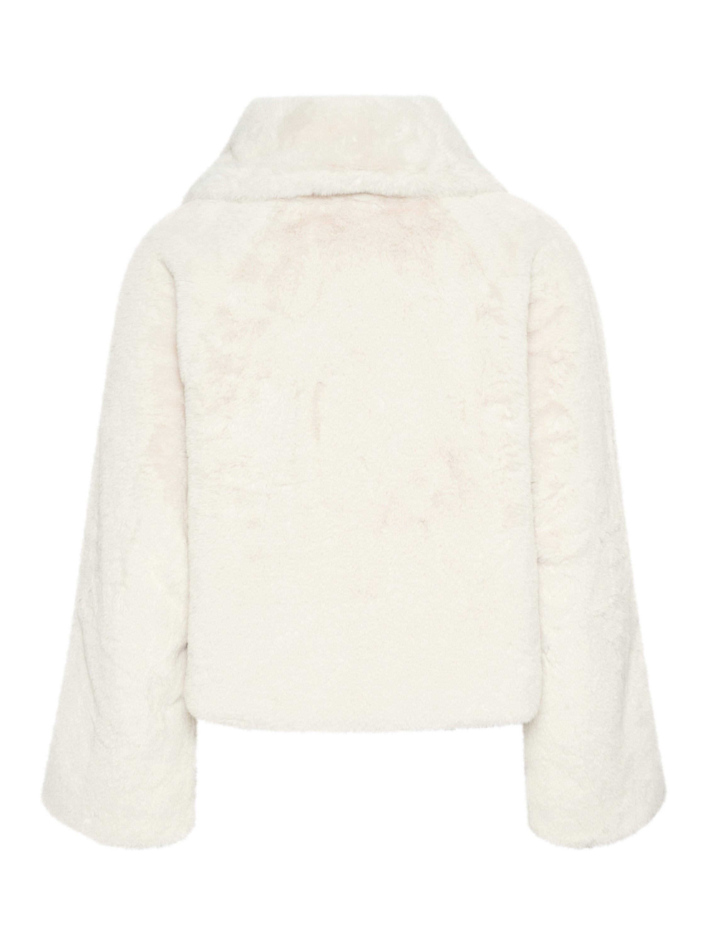 Product image 5 of 5, which shows InWear Yoneko Faux Fur Jacket, Light Beige, 14