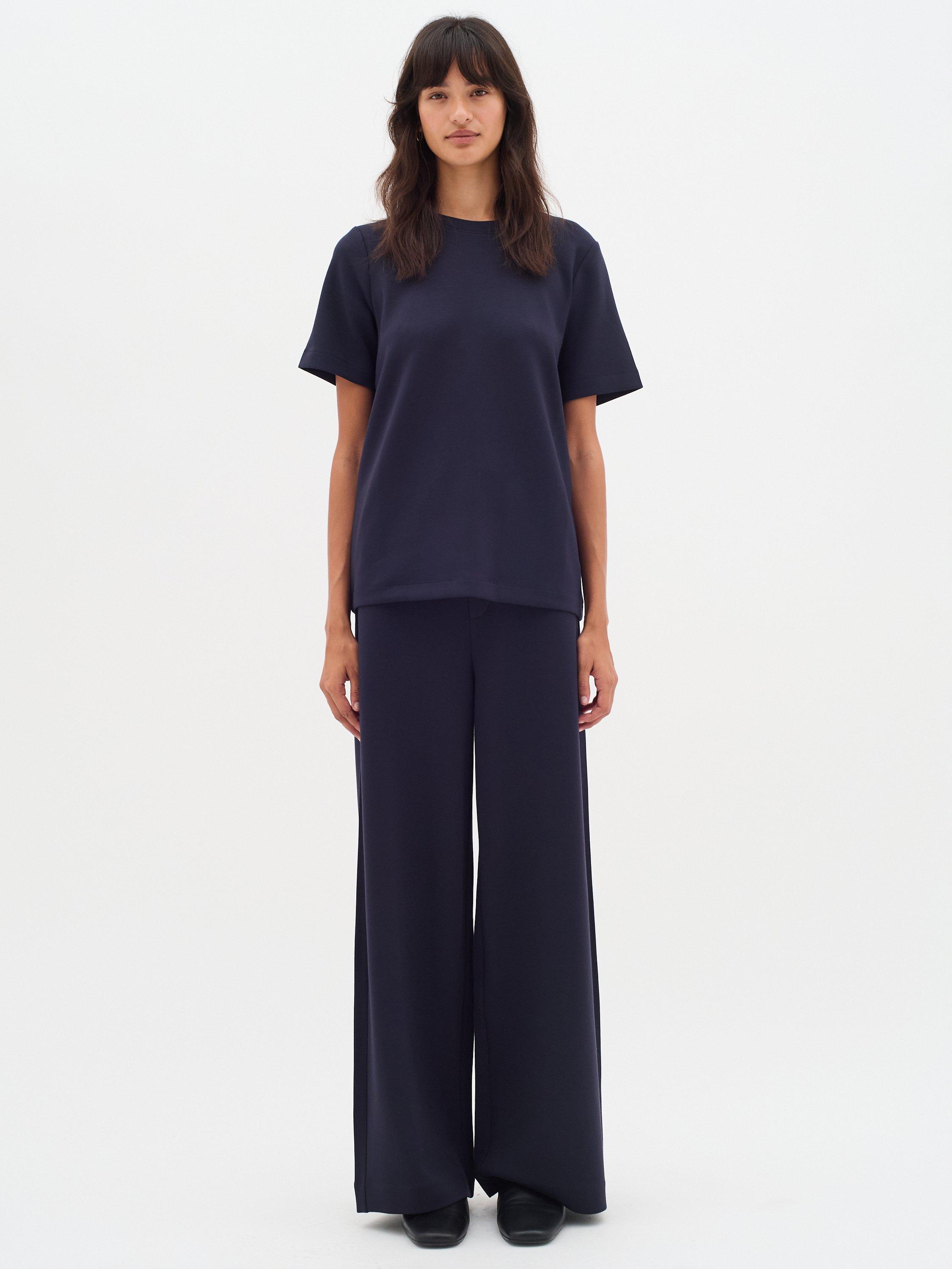 Product image 3 of 6, which shows InWear Vincent Loose Fit T-Shirt, Marine Blue, XS