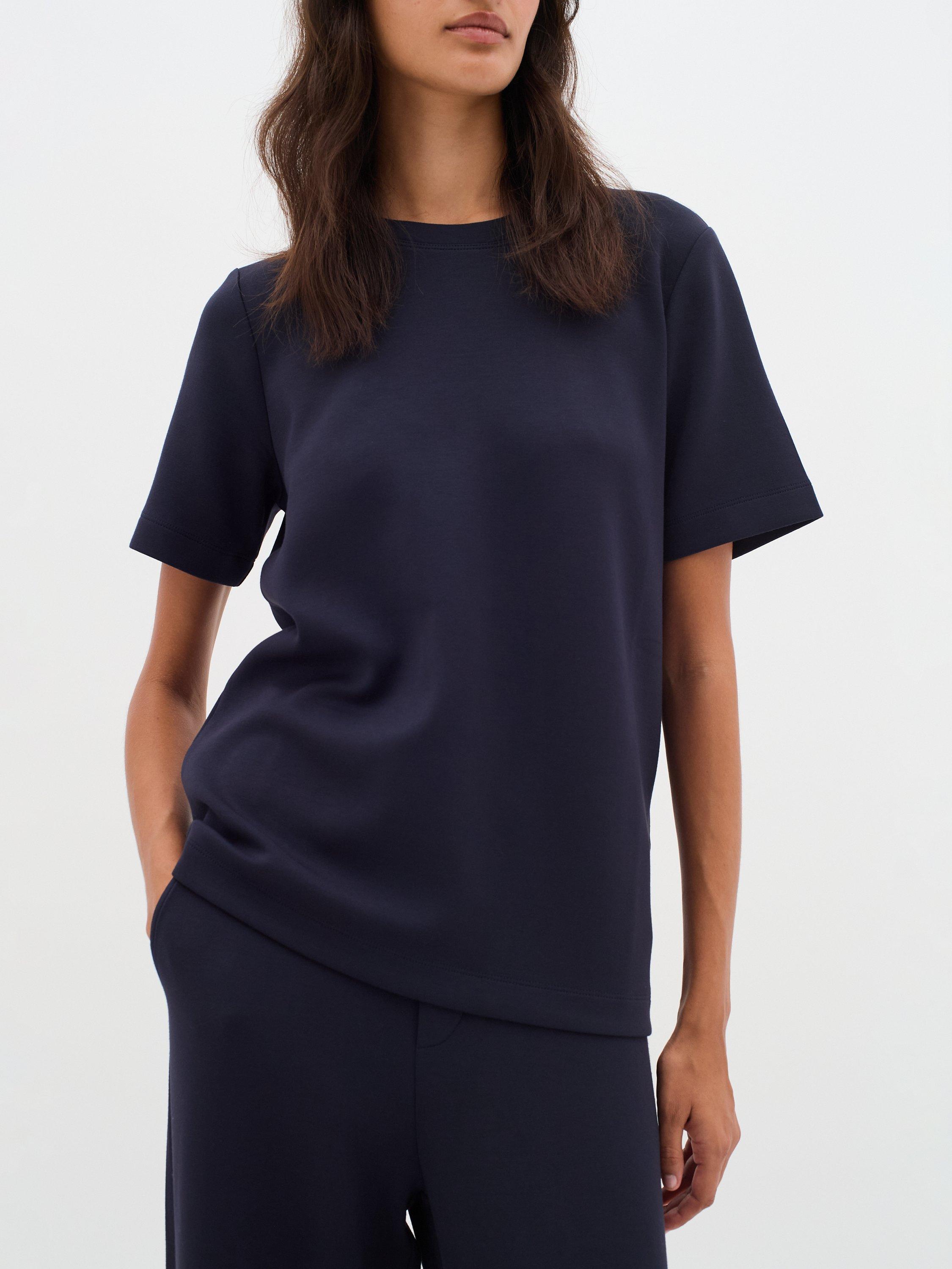 Product image 4 of 6, which shows InWear Vincent Loose Fit T-Shirt, Marine Blue, XS