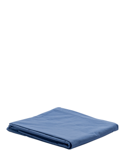 Piglet in Bed Washed Cotton Percale Fitted Sheets - view 2, Cove Blue