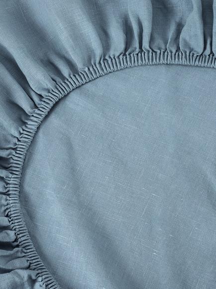 Piglet in Bed Linen Fitted Sheet - view 2, Dusk Blue
