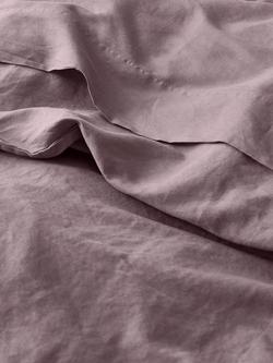 Piglet in Bed Linen Blend Flat Sheet, Elderberry