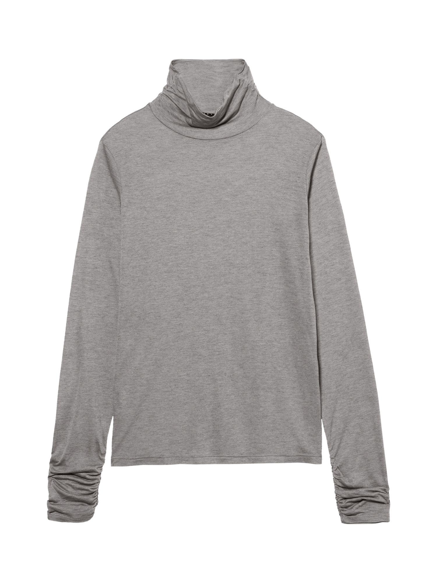 Product image 5 of 5, which shows SISLEY Ruffle Cuff Long Sleeve Top, Grey, S