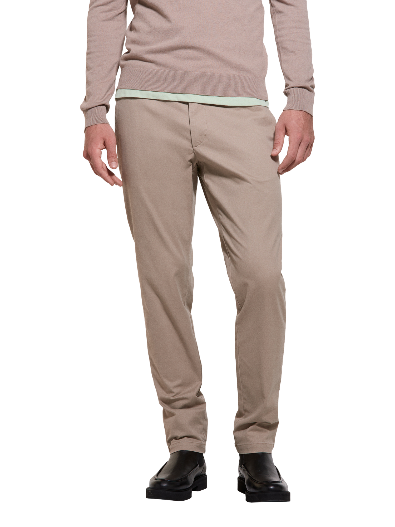 SISLEY Slim Fit Chinos, Beige