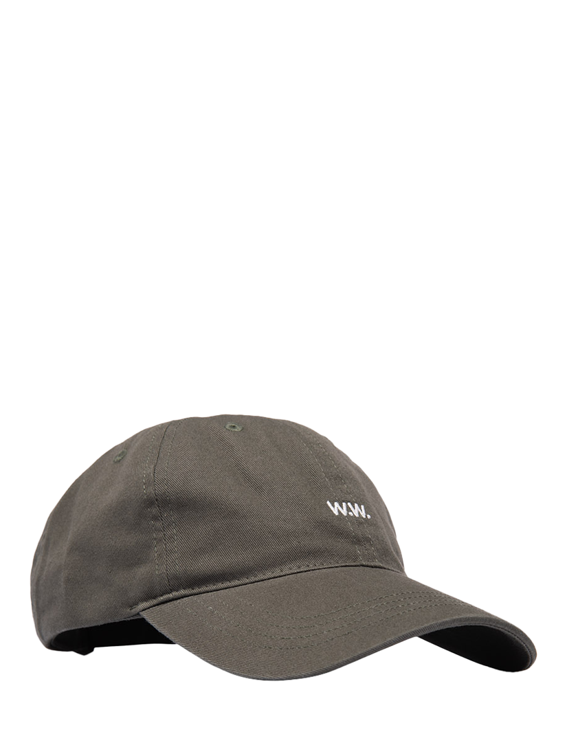 WOOD WOOD Twill Cap, Dusty Green