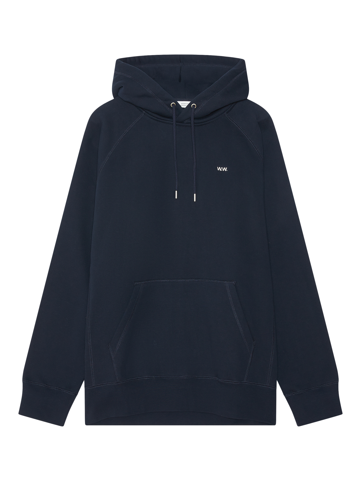 Product image 1 of 2, which shows WOOD WOOD Fred Cotton Hoodie, Navy, S