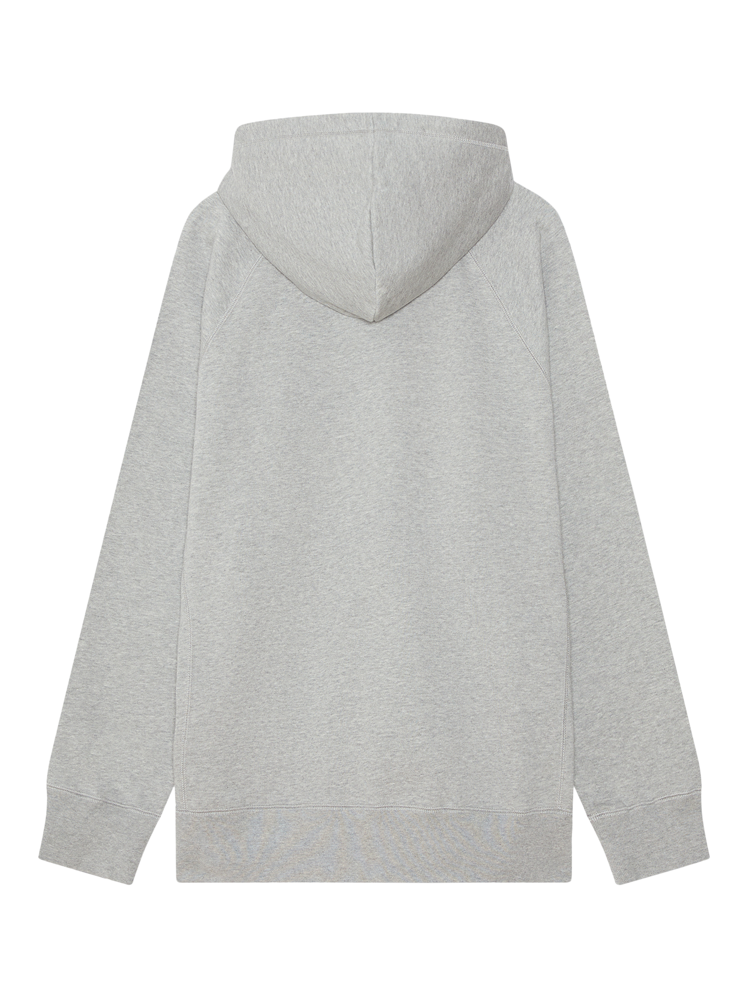 Product image 2 of 2, which shows WOOD WOOD Fred Cotton Hoodie, Grey Melange, S