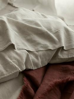 Piglet in Bed Linen Blend Flat Sheet, Oatmeal
