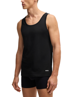 BOSS Cotton Tank Top Vest, Pack of 3, Multi, Multi
