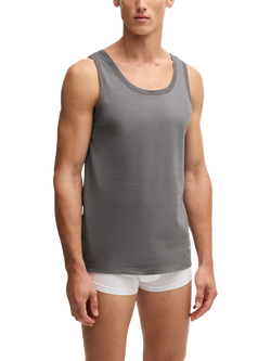 BOSS Cotton Tank Top Vest, Pack of 3, Multi - view 2, Multi