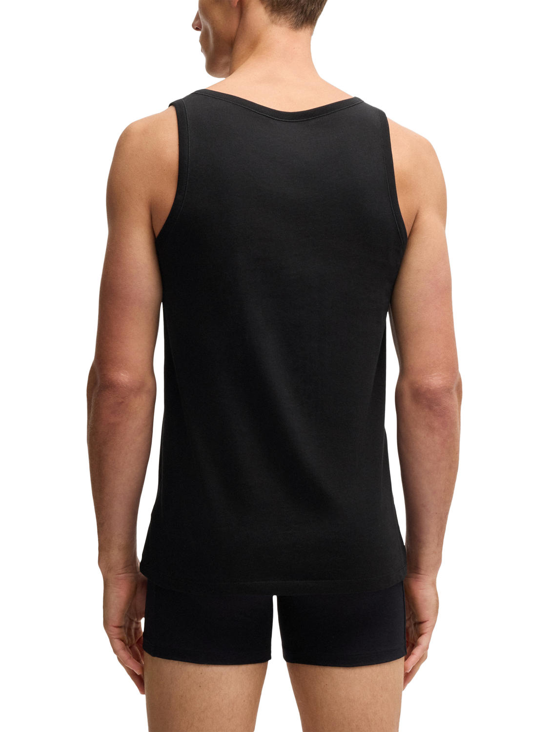 Product image 4 of 5, which shows BOSS Cotton Tank Top Vest, Pack of 3, Multi, L