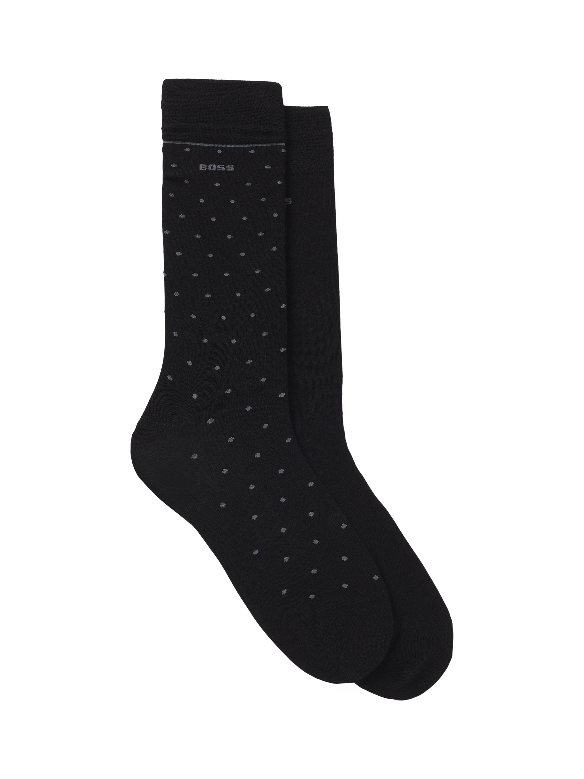 HUGO BOSS BOSS Logo Ankle Socks, Black/White