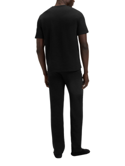 HUGO BOSS BOSS Crew Neck Cotton Blend Pyjama Top - view 2, Black