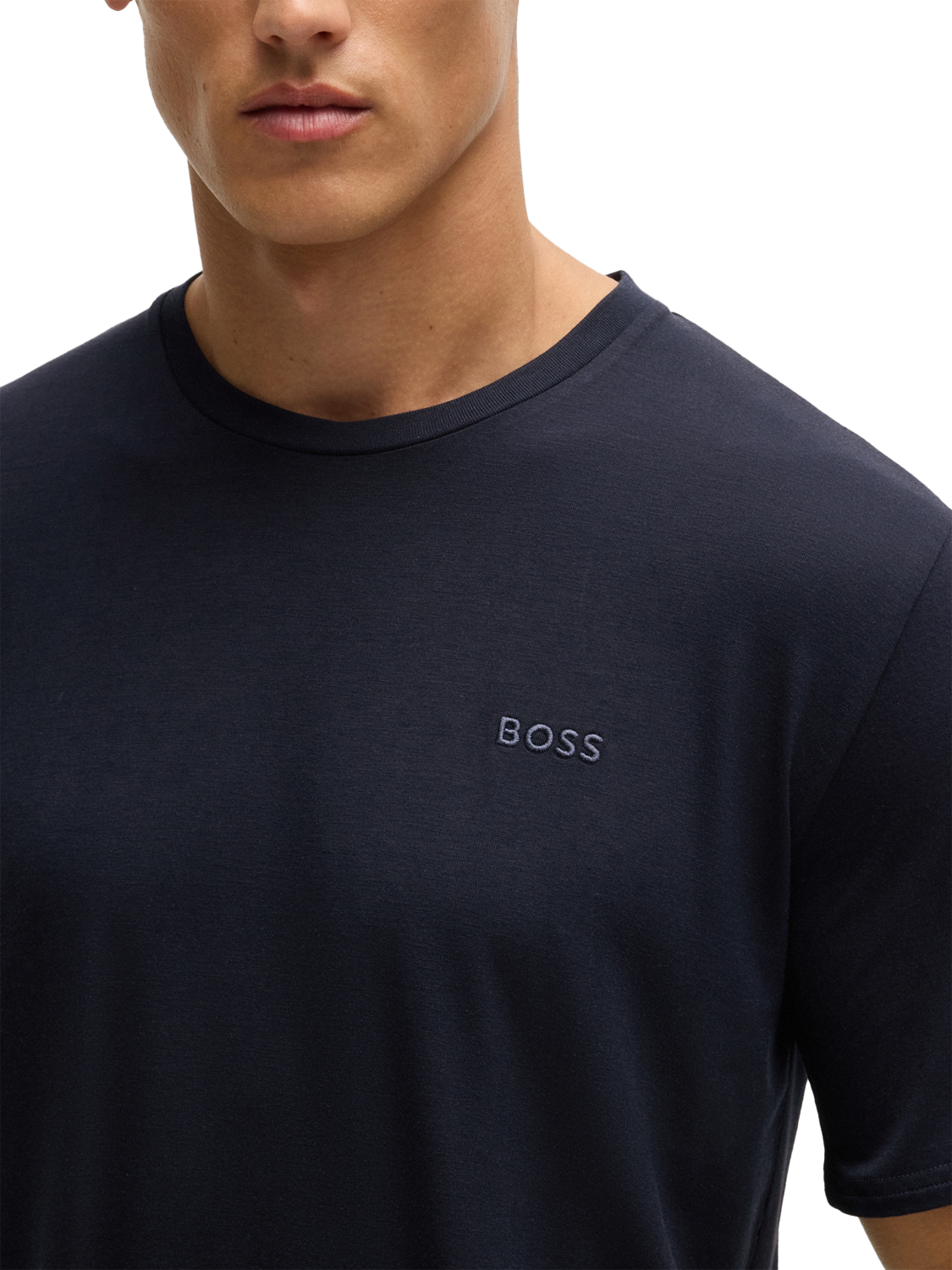 Product image 5 of 5, which shows HUGO BOSS BOSS Bamboo Short Pyjama Set, Dark Blue, M