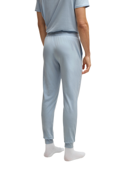 BOSS Stretch Cotton Lounge Trousers, Pastel Blue - view 2, Pastel Blue