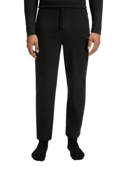HUGO BOSS BOSS Drawstring Cotton Blend Pyjama Bottoms, Black