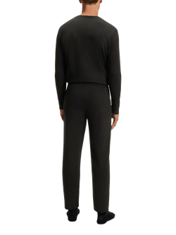 HUGO BOSS BOSS Drawstring Cotton Blend Pyjama Bottoms - view 2, Black