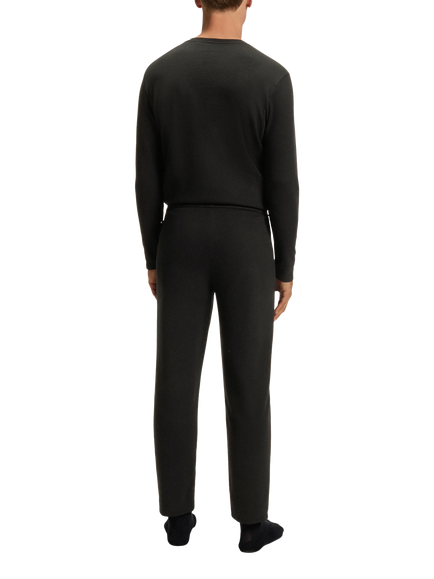 HUGO BOSS BOSS Drawstring Cotton Blend Pyjama Bottoms - view 2, Black