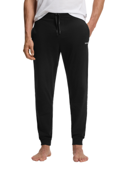 HUGO BOSS BOSS Drawstring Cotton Blend Pyjama Bottoms, Black
