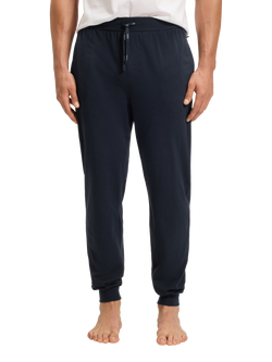 HUGO BOSS BOSS Drawstring Cotton Blend Pyjama Bottoms, Dark Blue