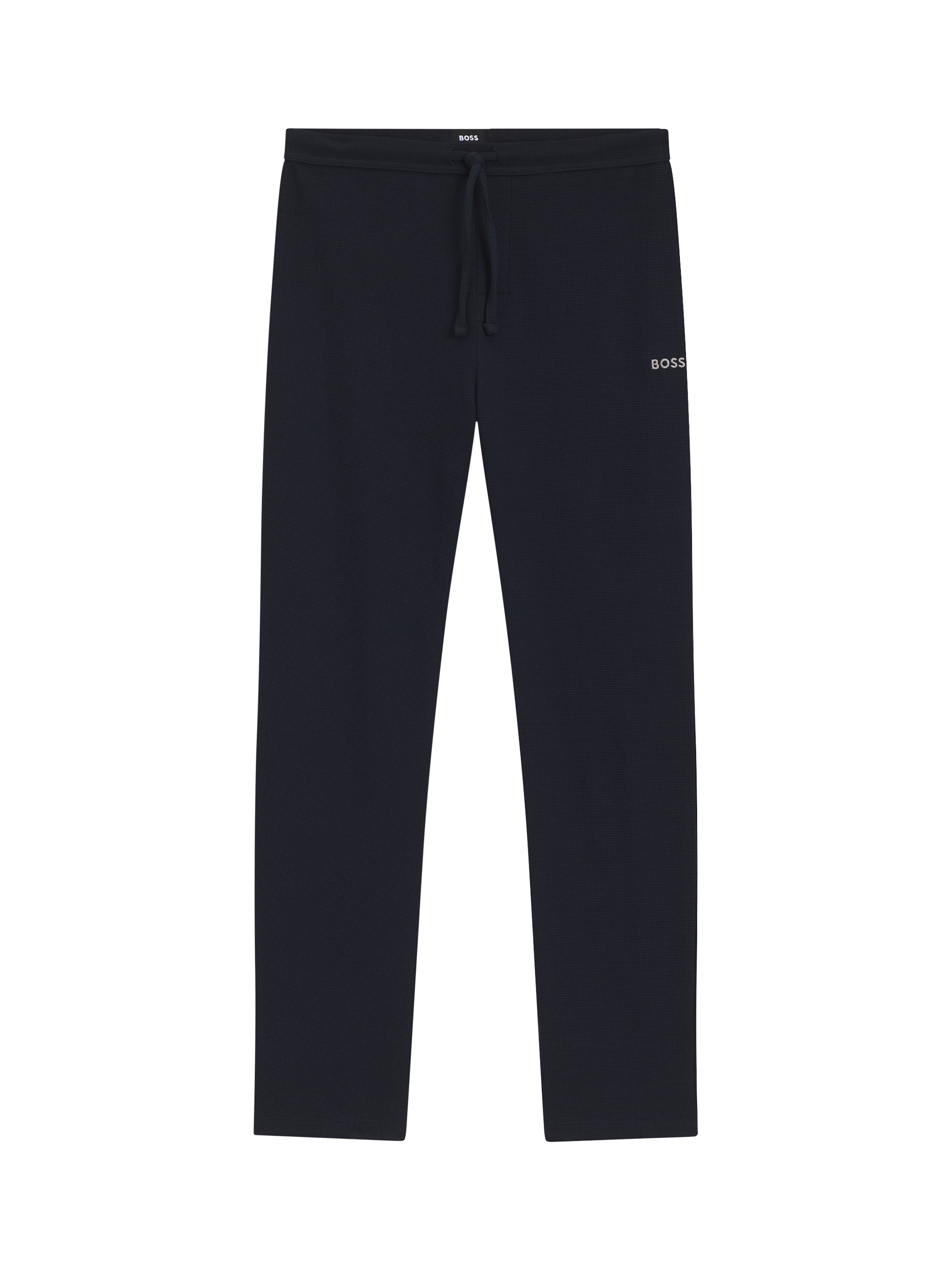 Product image 4 of 6, which shows HUGO BOSS BOSS Drawstring Cotton Blend Pyjama Bottoms, Dark Blue, S