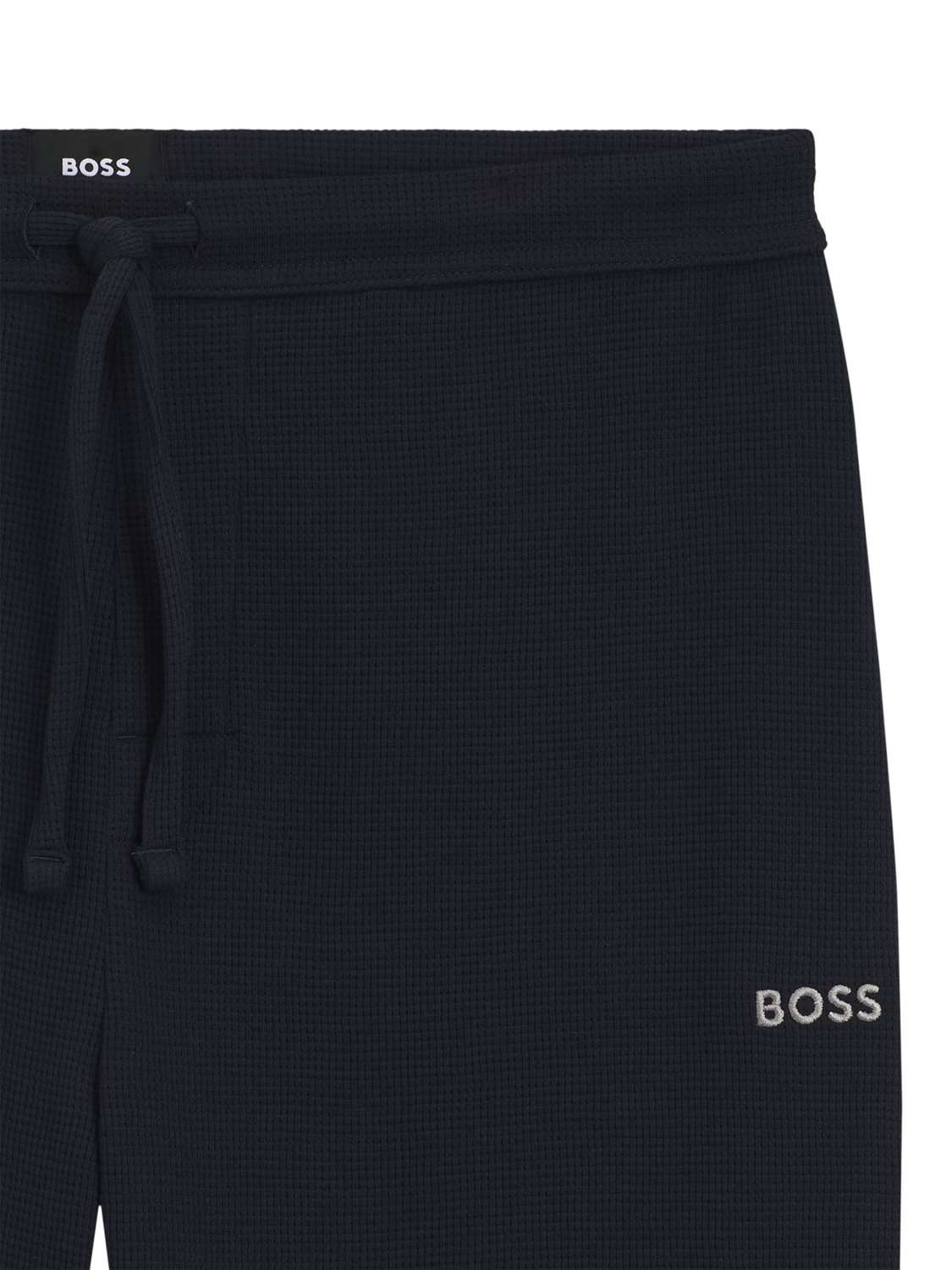 Product image 6 of 6, which shows HUGO BOSS BOSS Drawstring Cotton Blend Pyjama Bottoms, Dark Blue, S