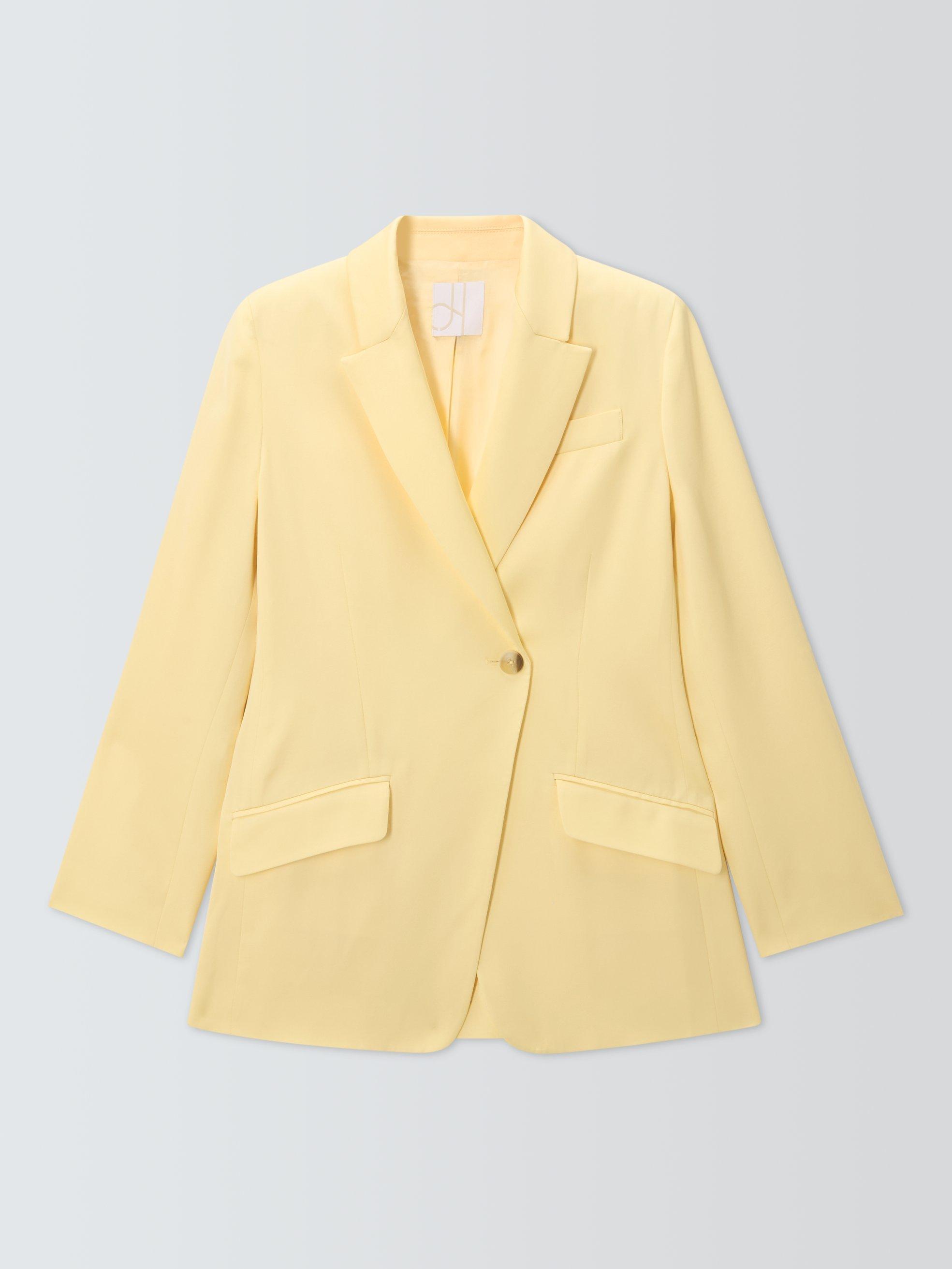 Product image 4 of 7, which shows John Lewis Editions Tie Waist Tailored Jacket, Buttermilk, 6