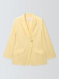 John Lewis Editions Tie Waist Tailored Jacket, Buttermilk