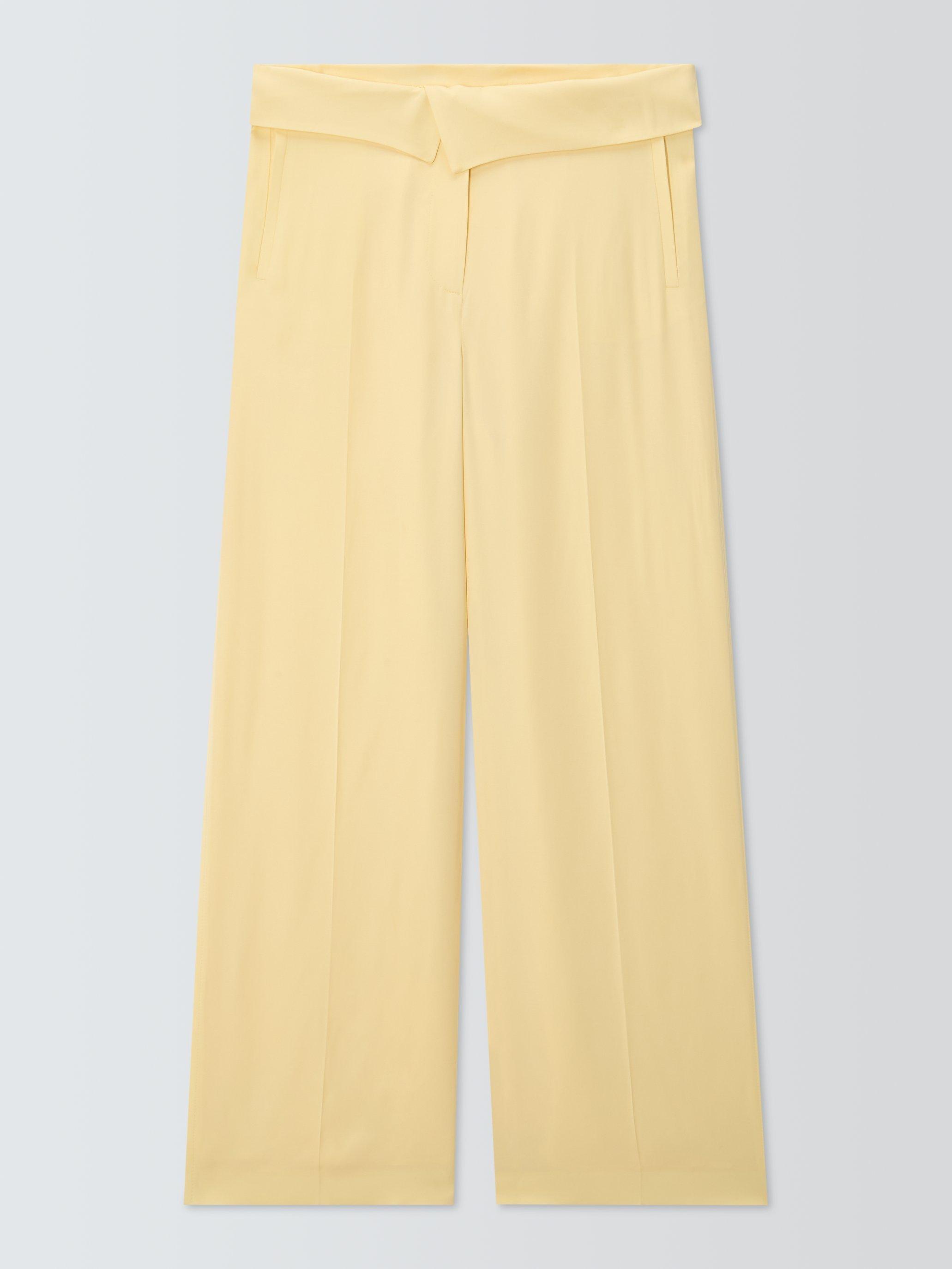 Product image 4 of 7, which shows John Lewis Editions Side Pleat Tailored Trousers, Buttermilk, 8