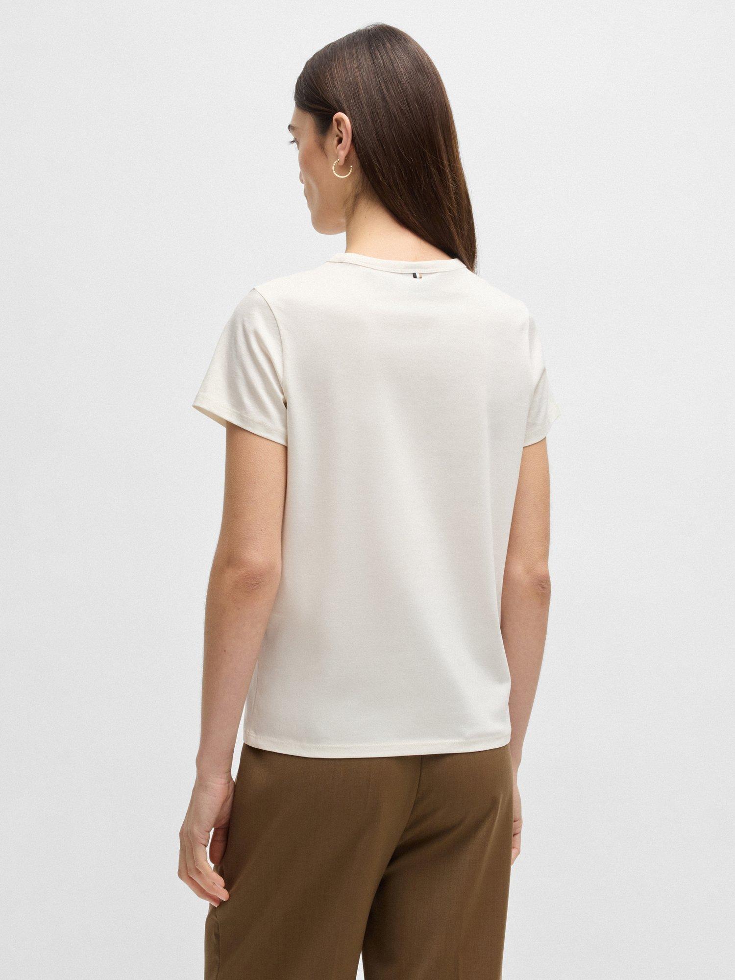 Product image 2 of 5, which shows BOSS Eventsa Logo T-Shirt, Open White, S