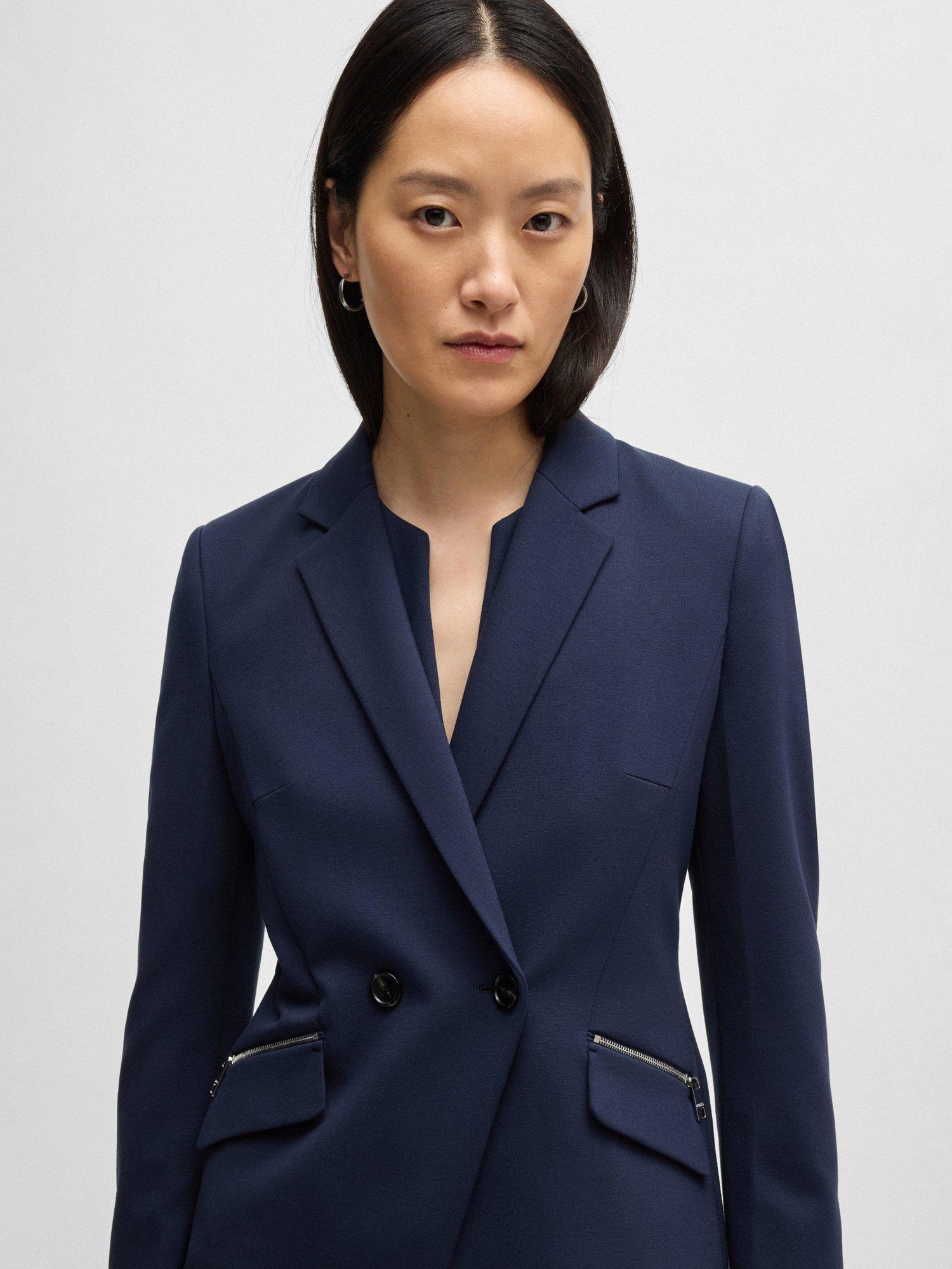 Product image 5 of 5, which shows BOSS Jatawa Zip Pocket Blazer, Dark Blue, 4