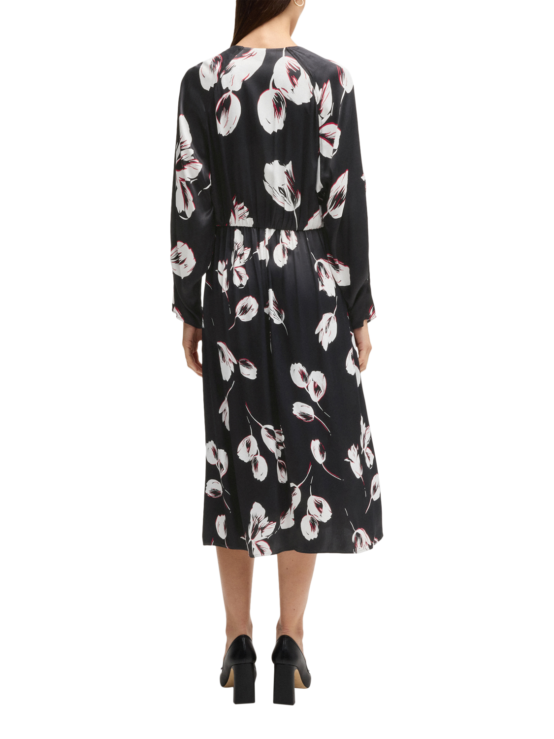 Product image 2 of 6, which shows BOSS Diesha Floral Dress, Black/Multi, 8