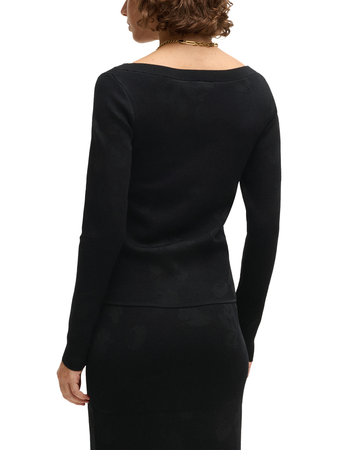 Product image 2 of 5, which shows BOSS Ferenti Jumper, Black, L