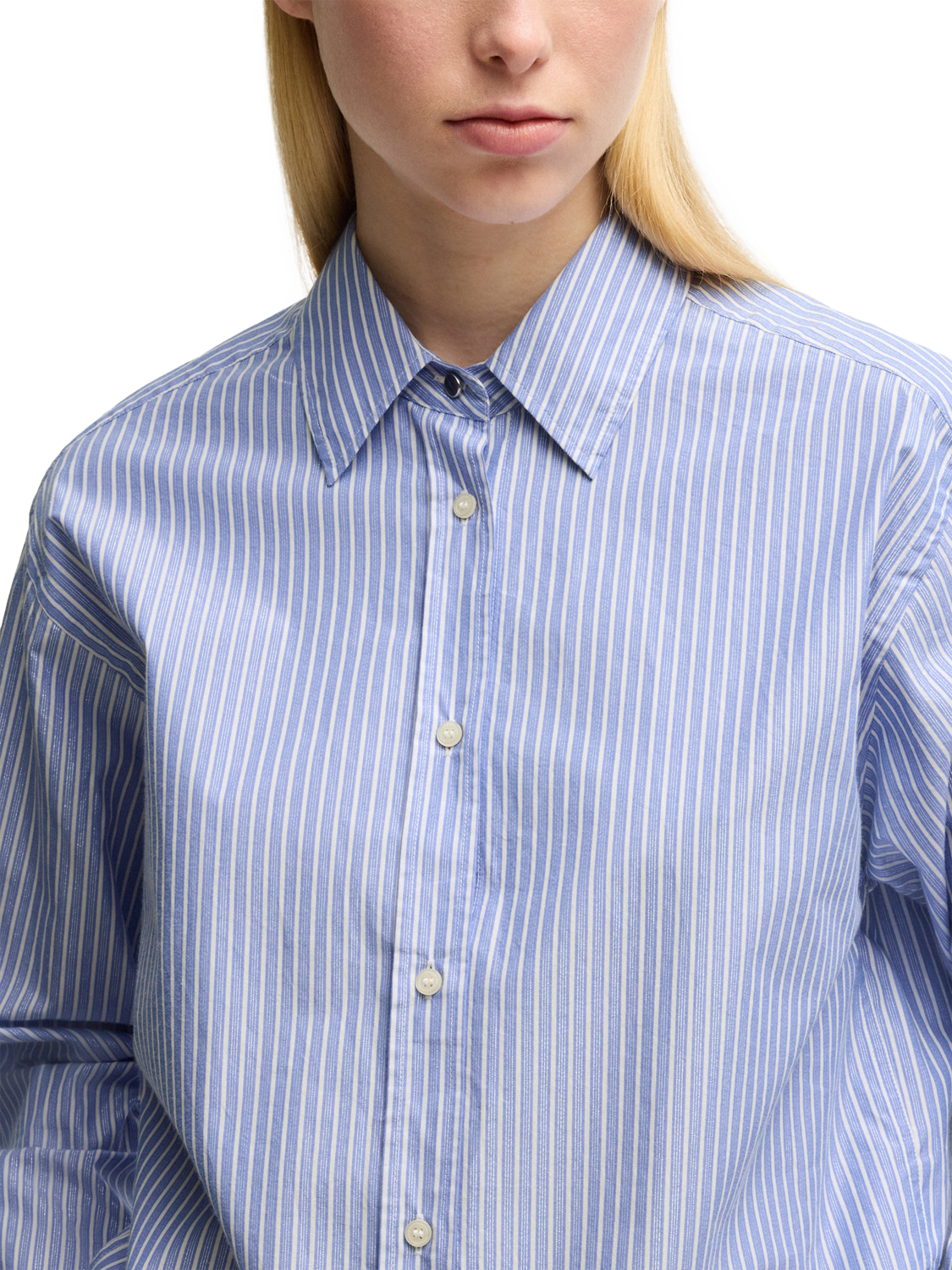 Product image 6 of 6, which shows BOSS Bostucci Stripe Shirt, Blue/Multi, 8
