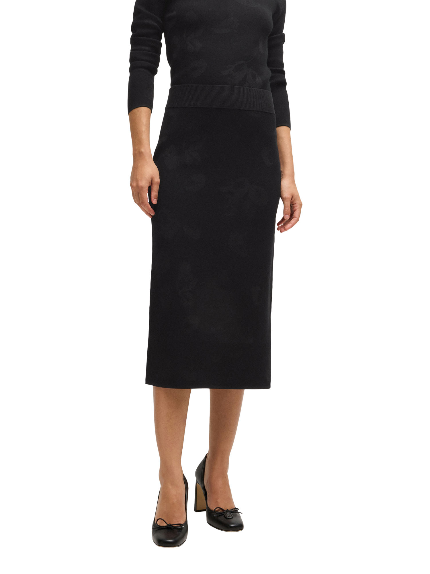 BOSS Furelia Midi Skirt, Black