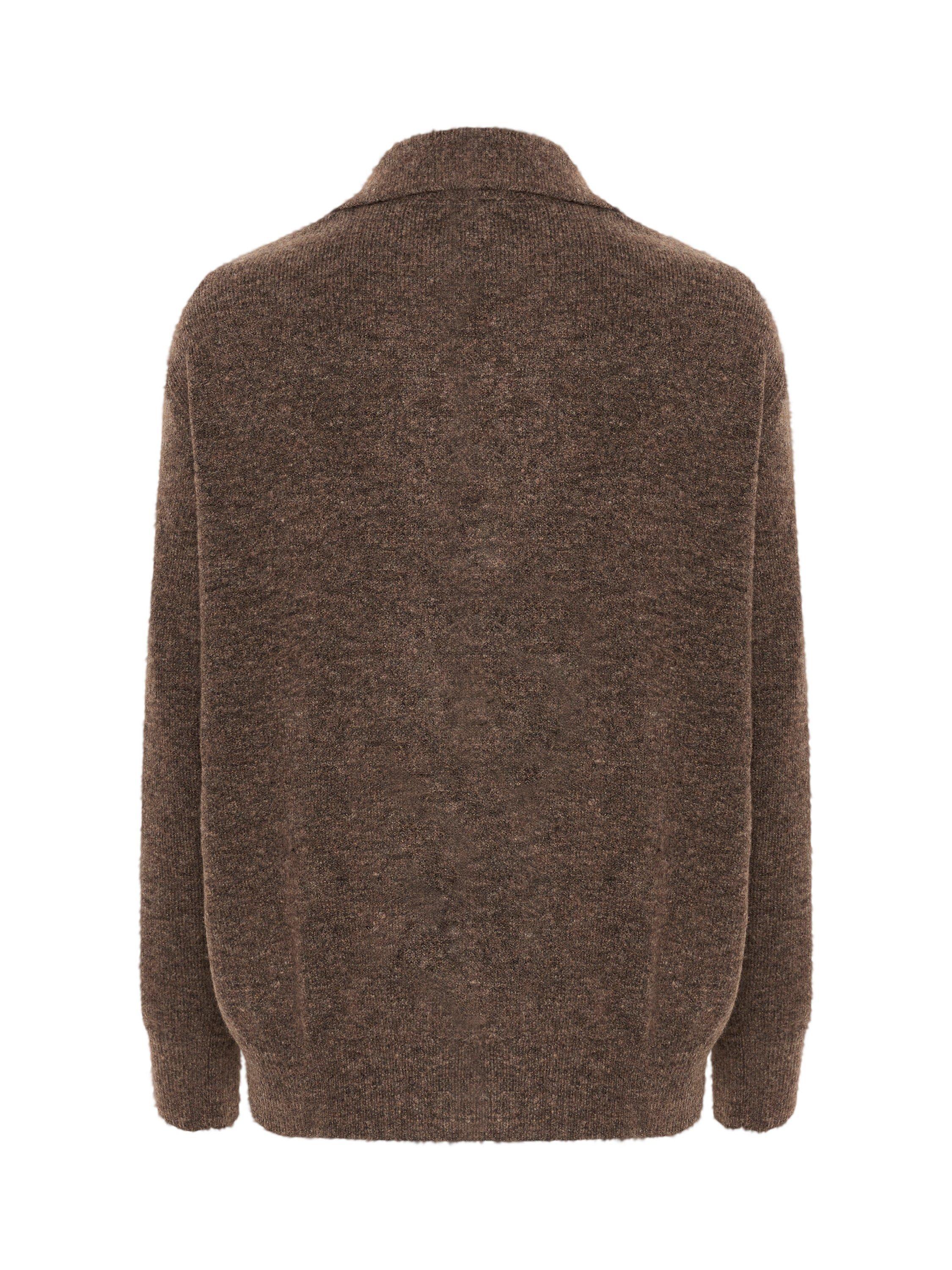Product image 6 of 6, which shows Soaked In Luxury Selta Polo Jumper, Coffee Quartz, XS